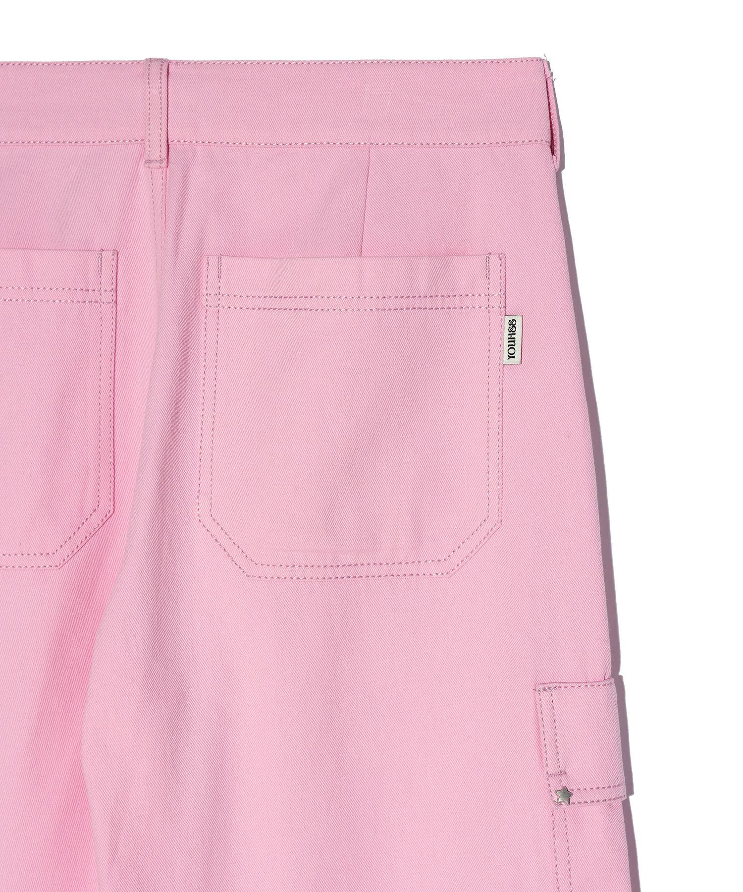 韓国 人気[YOUHEE] COTTON CARGO PANTS カーゴパンツ ピンク MUSINSA | YOUHEE COTTON CARGO PANTS PINK