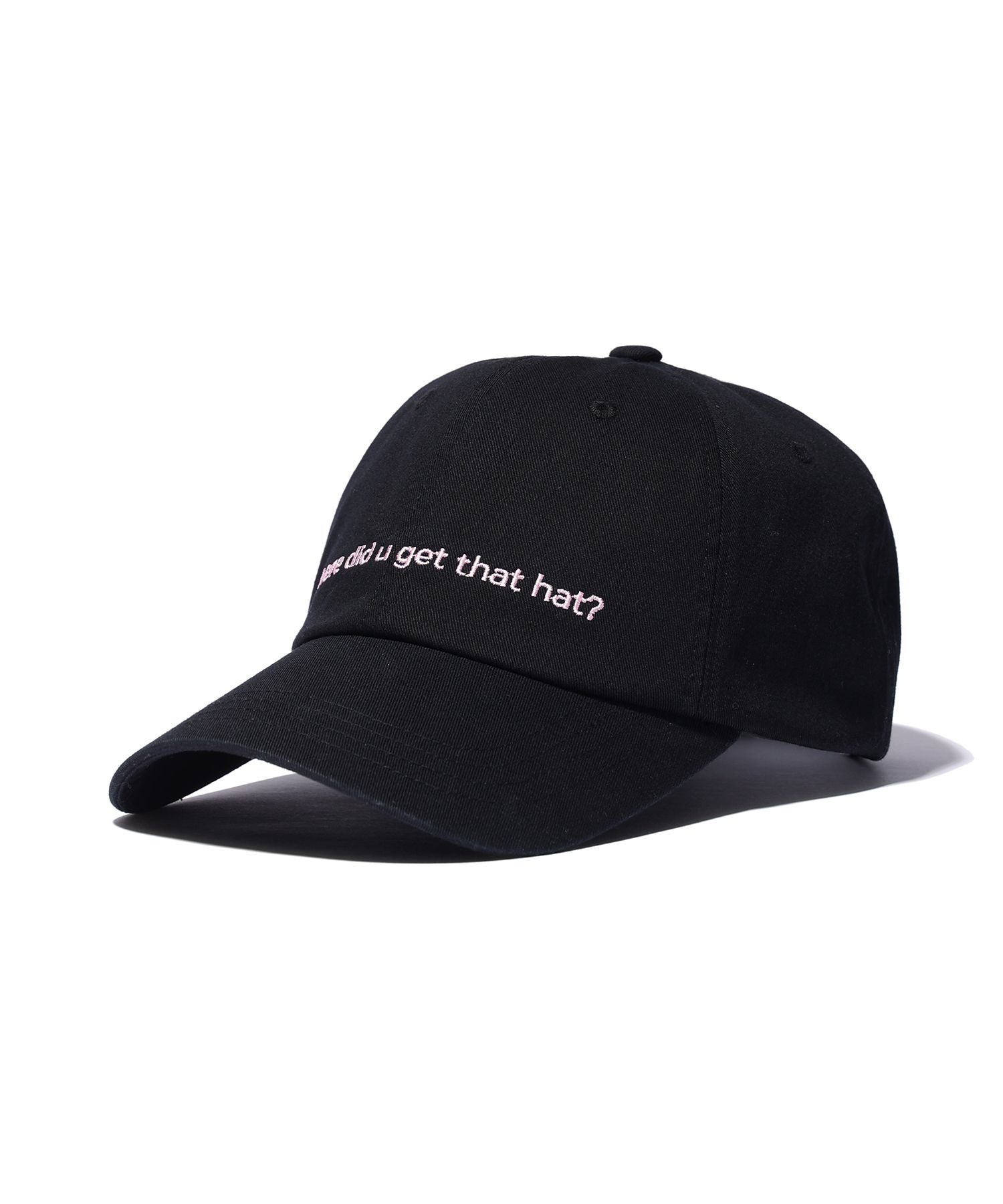 MUSINSA公式 | YOUHEE LETTERING BALL CAP BLACK