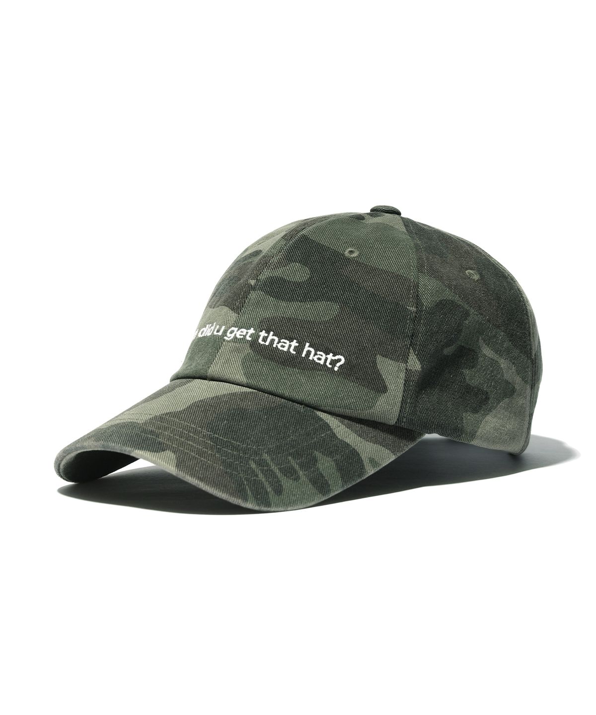 유희(YOUHEE) LETTERING BALL CAP KHAKI