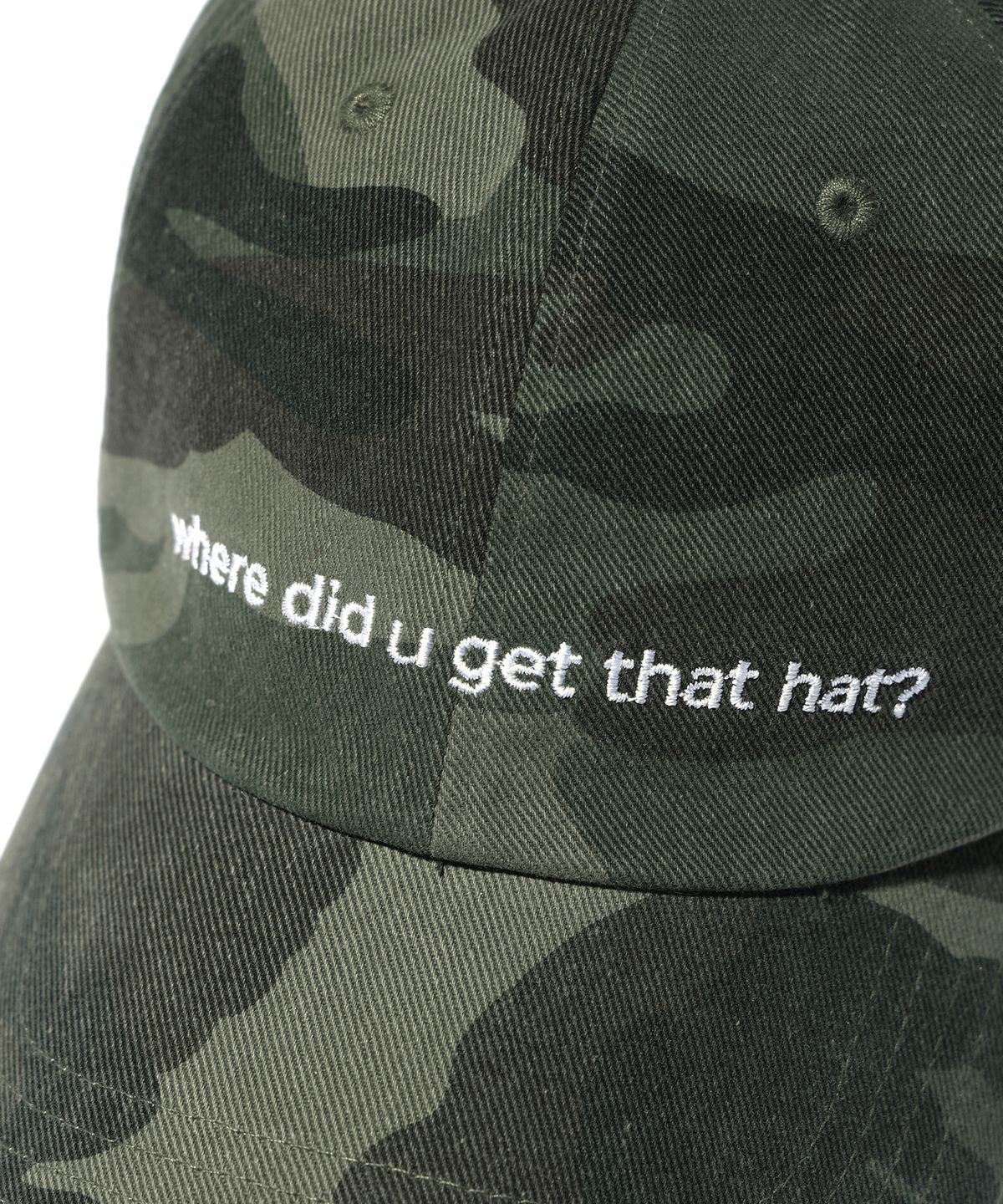 유희(YOUHEE) LETTERING BALL CAP KHAKI