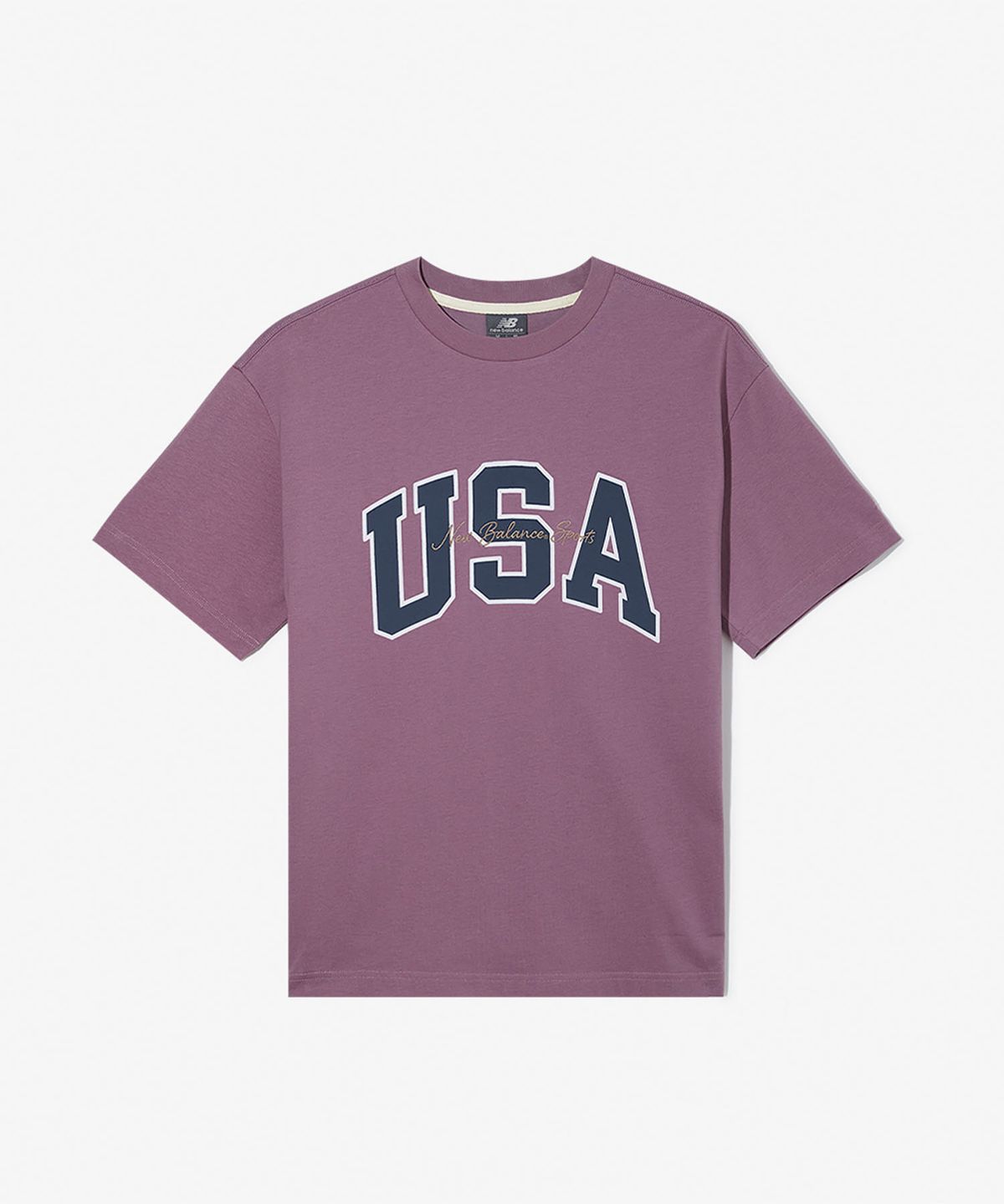 뉴발란스(NEW BALANCE) NBNEF2A053 / 남녀공용 USA 클래식 반팔티 (PINK)