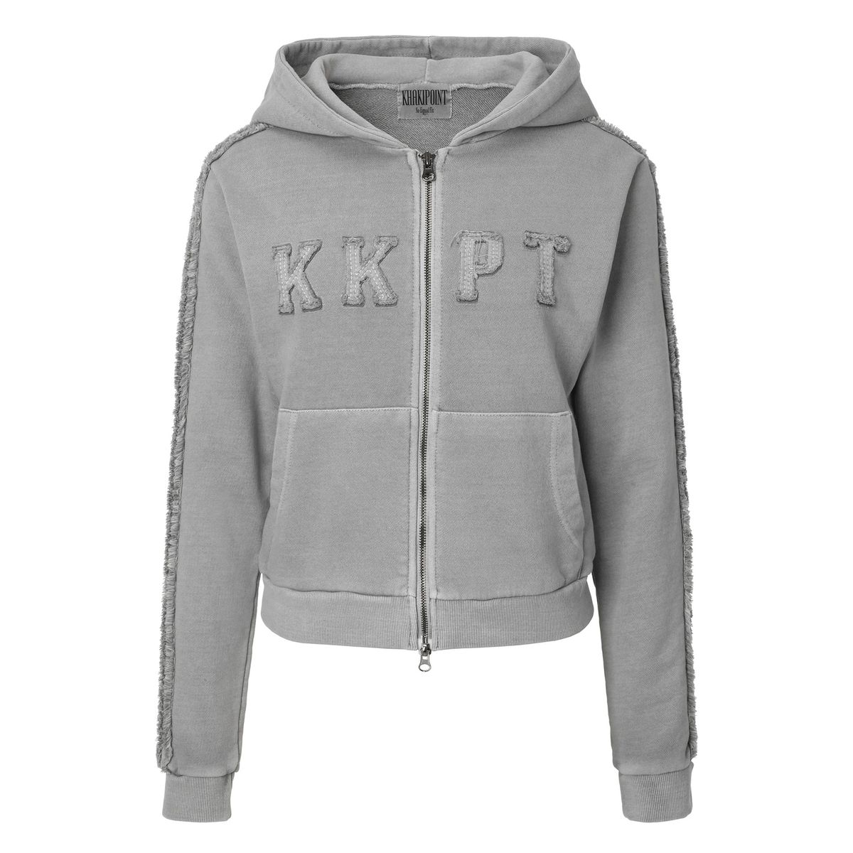 카키포인트(KHAKIPOINT) Pigment Hood Zip-up (light gray)