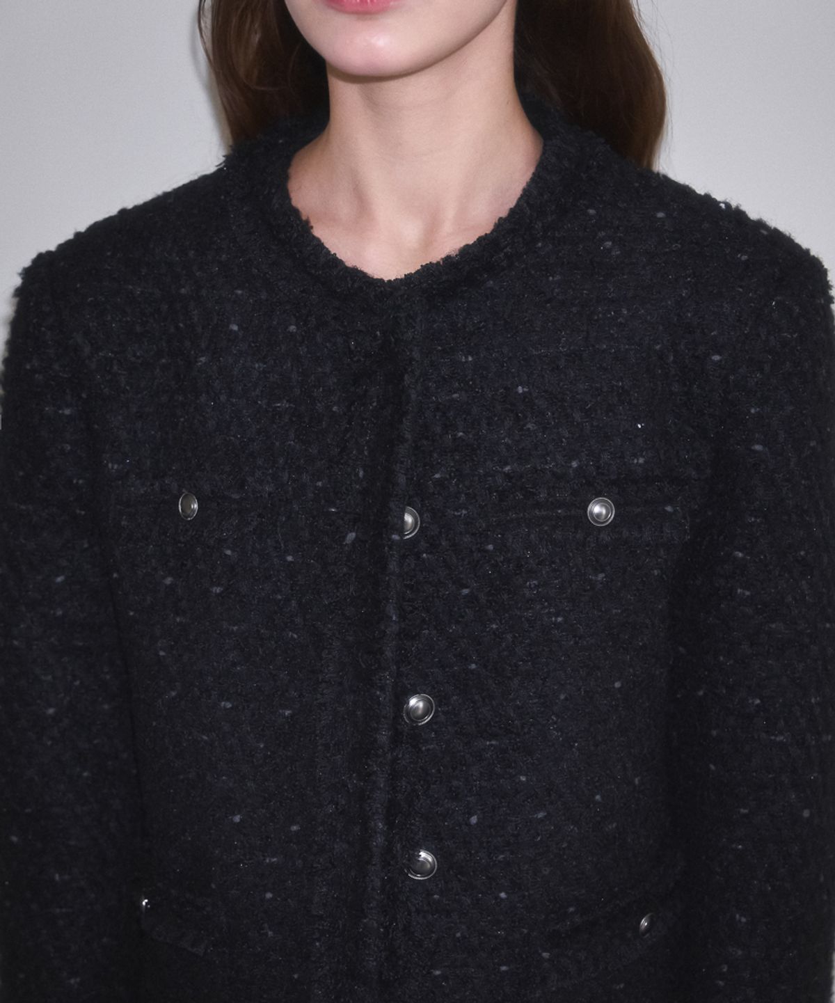 로제프란츠(ROSEFRANTZ) Glory Wool Tweed Jacket [Black]