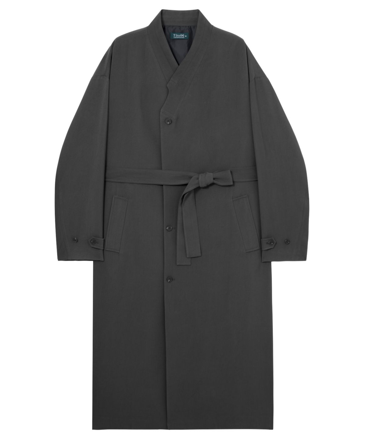 칠 하나 투 구육(71TO96) Gyeongbokgung Coat (Charcoal)
