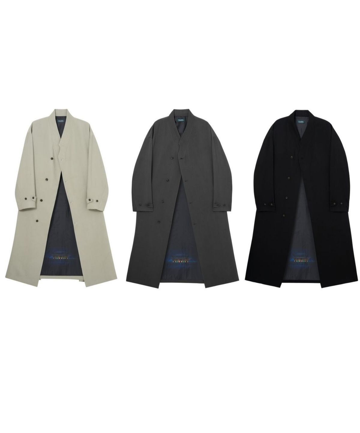 칠 하나 투 구육(71TO96) Gyeongbokgung coat (black)
