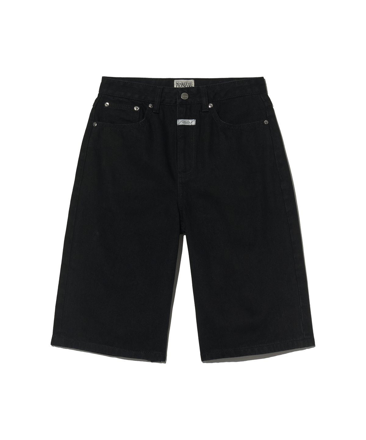 마리떼 프랑소와 저버(MARITHÉ + FRANҪOIS GIRBAUD) W LONG BERMUDA DENIM PANTS black