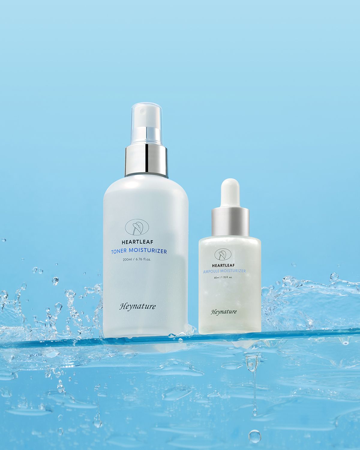 헤이네이처(HEYNATURE) [리뉴얼] 어성초 스킨 촉촉 200ml + 앰플 촉촉 40ml