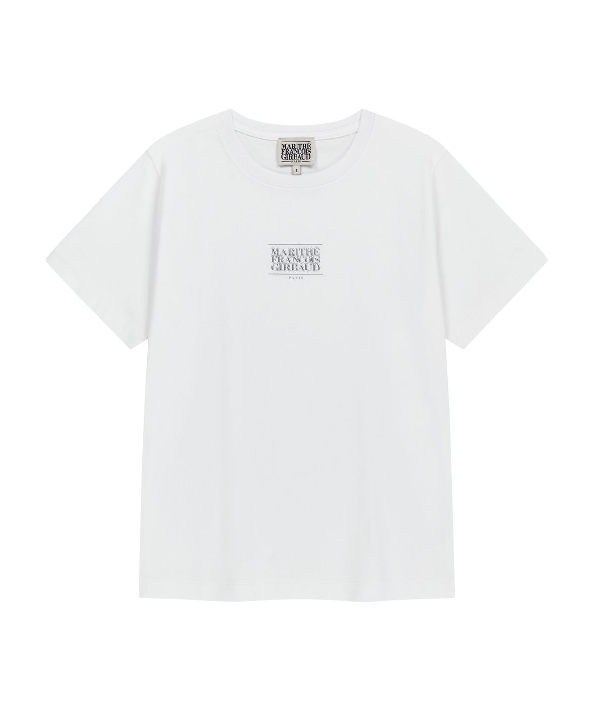 마리떼 프랑소와 저버(MARITHÉ + FRANҪOIS GIRBAUD) W SMALL CLASSIC LOGO TEE white