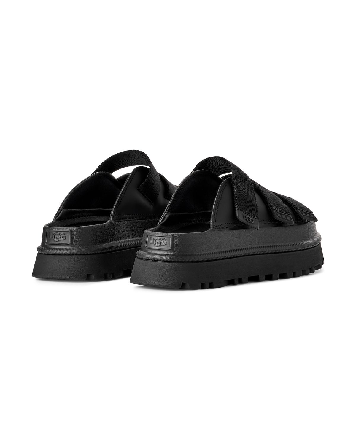 어그(UGG) [WOMEN] 골든글로우 플랫폼 스트랩 슬라이드 (골든글로우 슬라이드) - 블랙 / 1167430-BLK