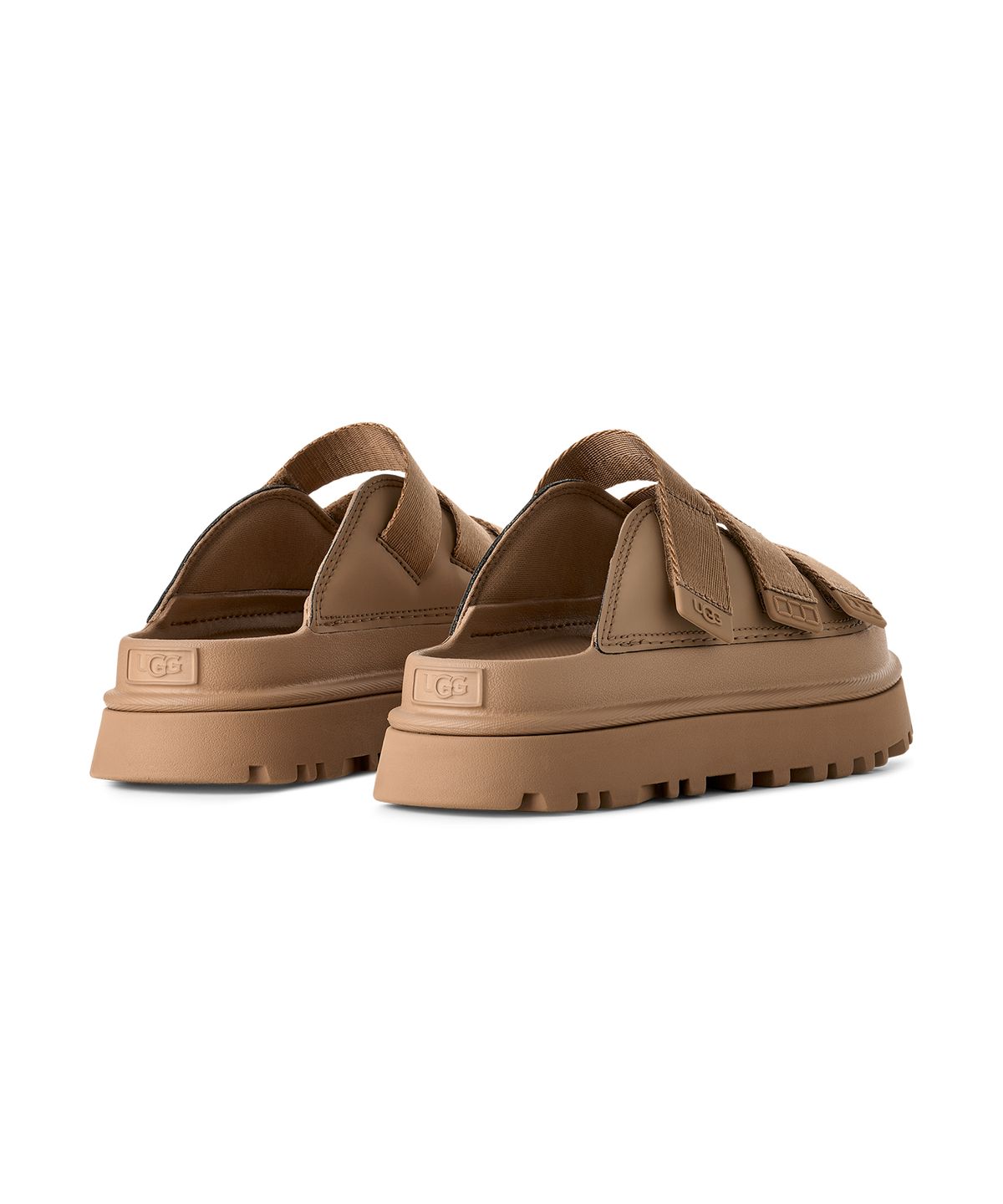 어그(UGG) [WOMEN] 골든글로우 플랫폼 스트랩 슬라이드 (골든글로우 슬라이드) - 다크 샌드 / 1167430-DND