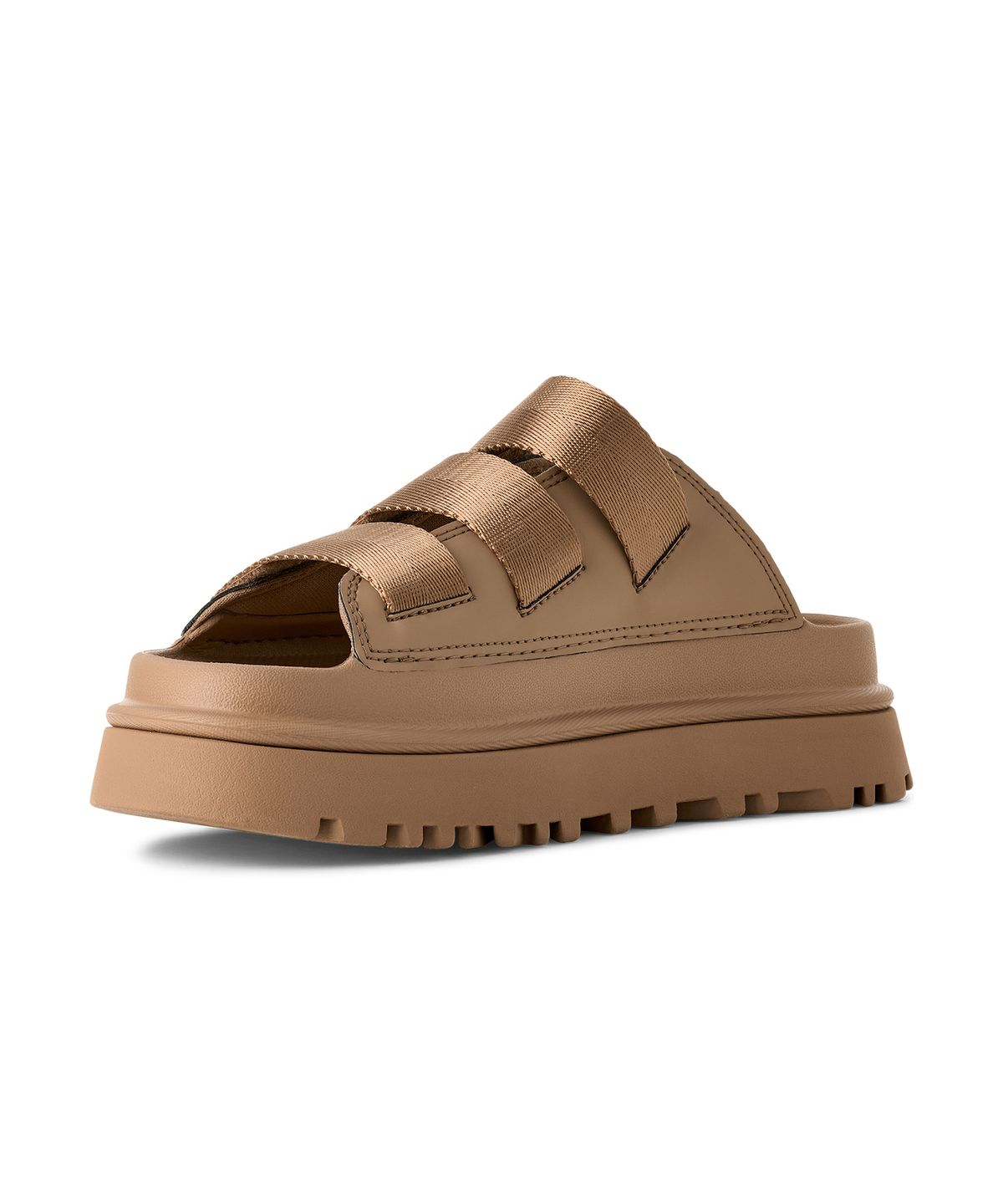 어그(UGG) [WOMEN] 골든글로우 플랫폼 스트랩 슬라이드 (골든글로우 슬라이드) - 다크 샌드 / 1167430-DND