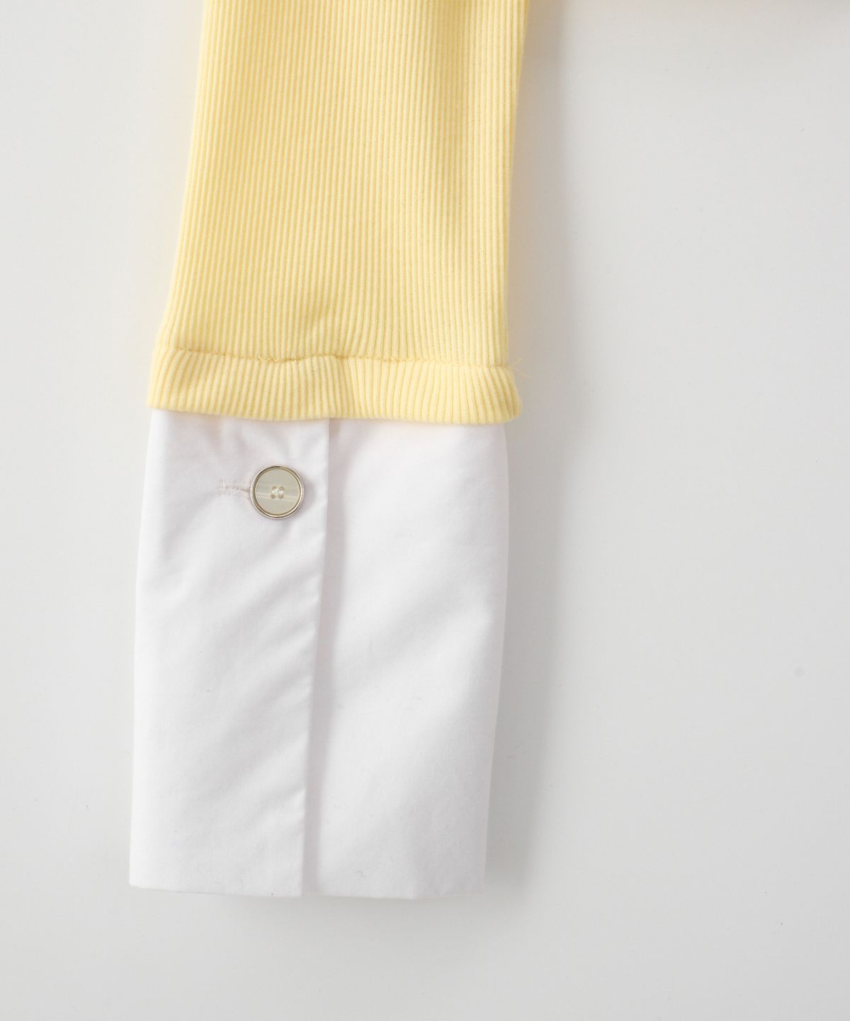 살롱 드 욘(SALON DE YOHN) Cuffs Collar Cardigan_ Lemon