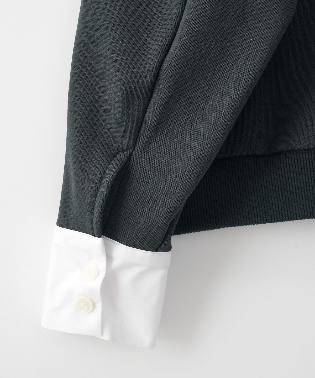 살롱 드 욘(SALON DE YOHN) Logo Book Club Cuffs Sweatshirt_ Charcoal