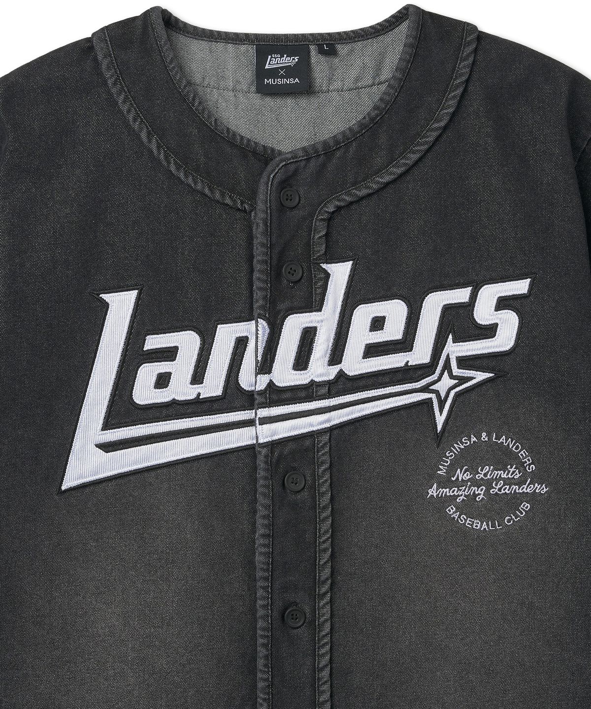SSG랜더스(SSG LANDERS) 무신사 x SSG랜더스 25 블랙 데님저지