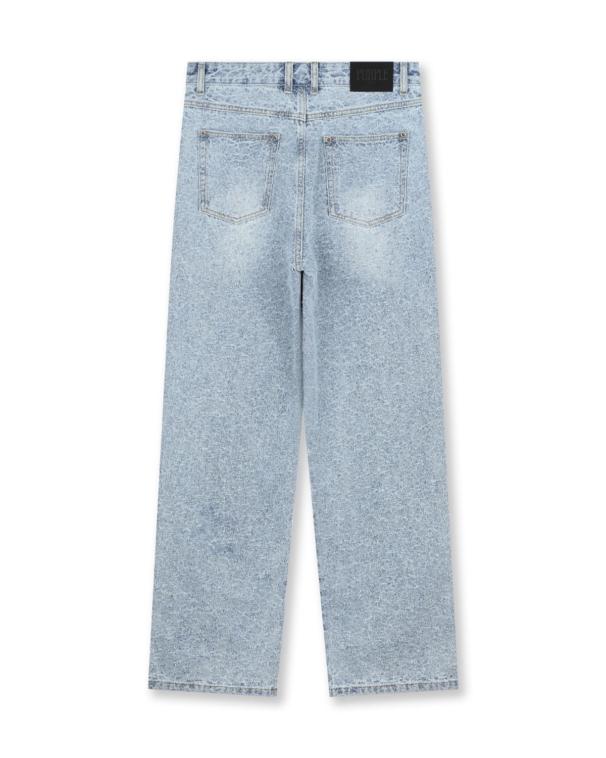 비슬로우(BESLOW) DISTRESSED WASHED TAPERED JEANS LIGHT WASHED