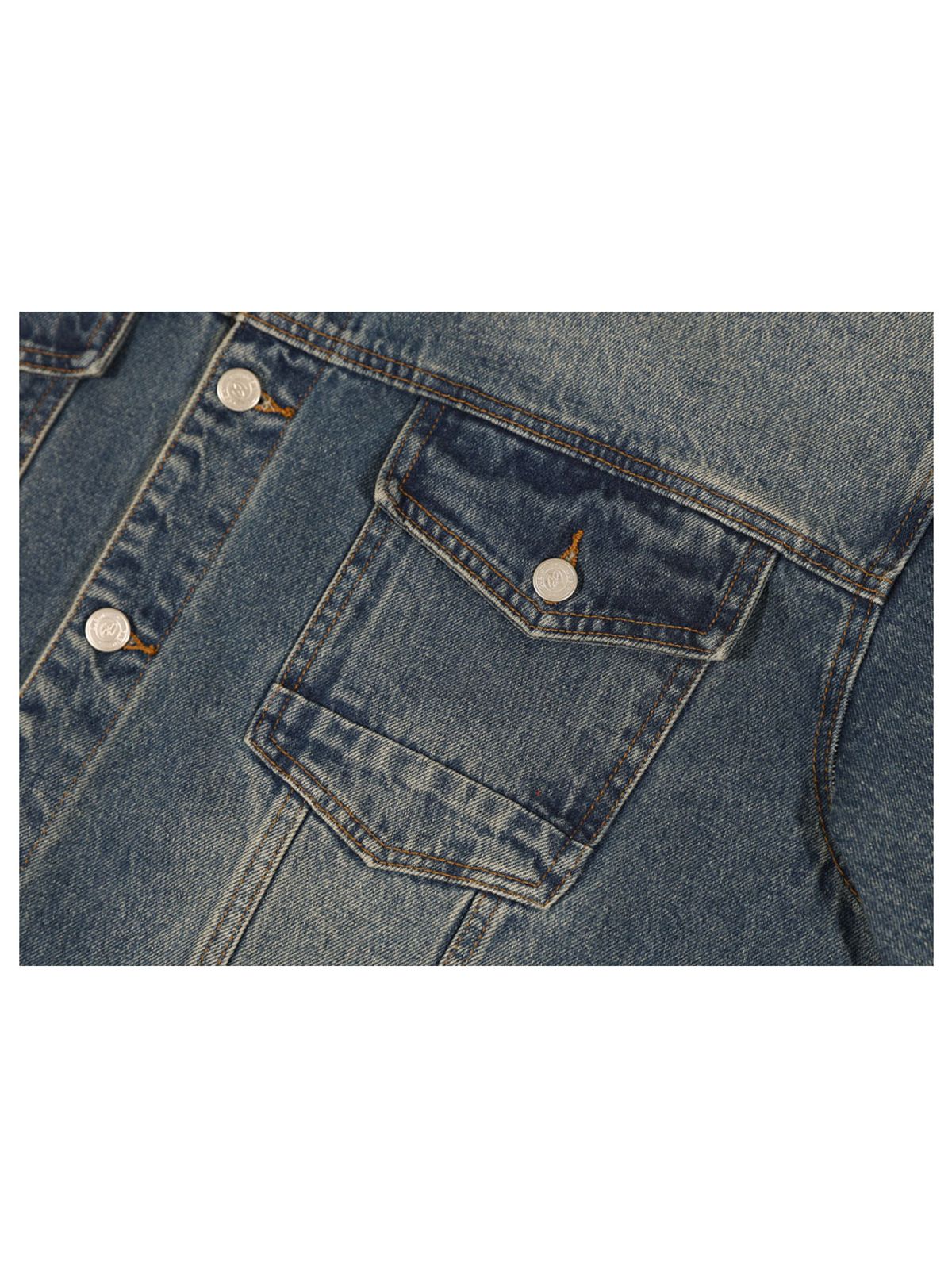 구빈(GUBIN) 샌드워싱 데님 셔츠 자켓