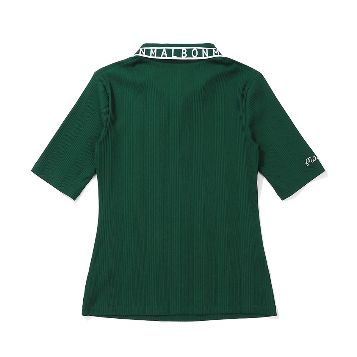 말본 골프(MALBON GOLF) 로고 포인트 컬러 티셔츠 GREEN (WOMAN)