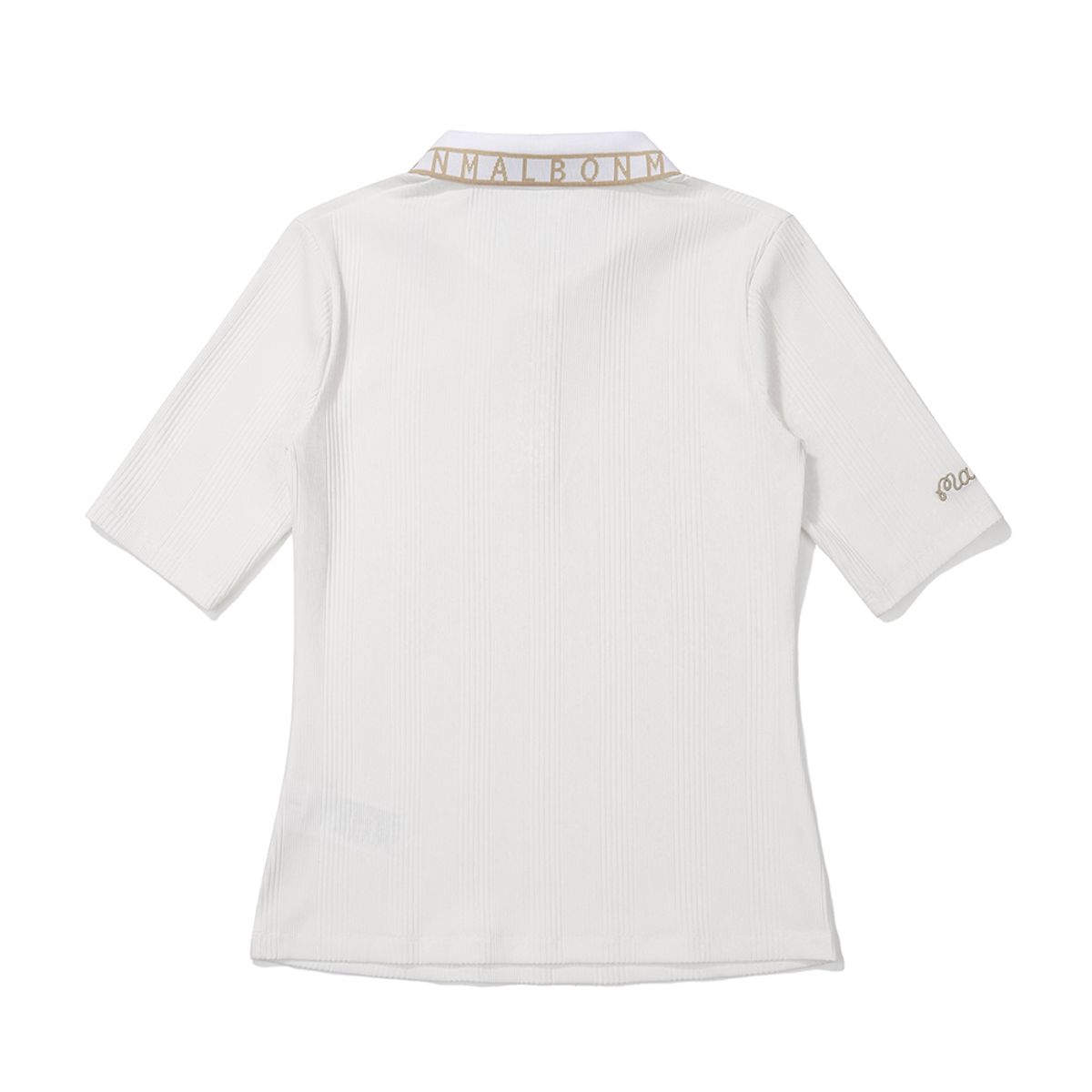 말본 골프(MALBON GOLF) 로고 포인트 컬러 티셔츠 IVORY (WOMAN)