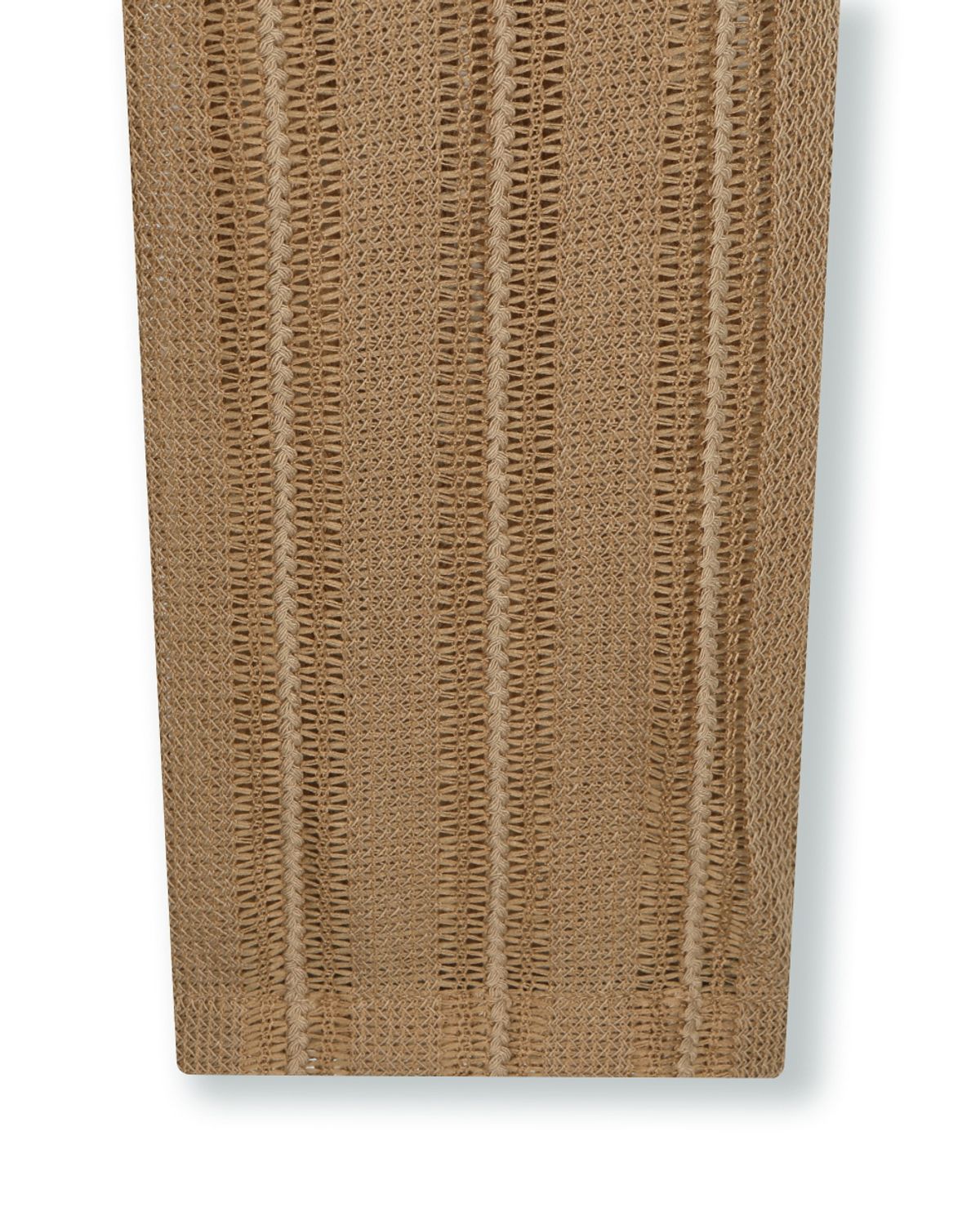 비슬로우(BESLOW) SEE-THROUGH JACQUARD HIGH NECK ZIP-UP BEIGE