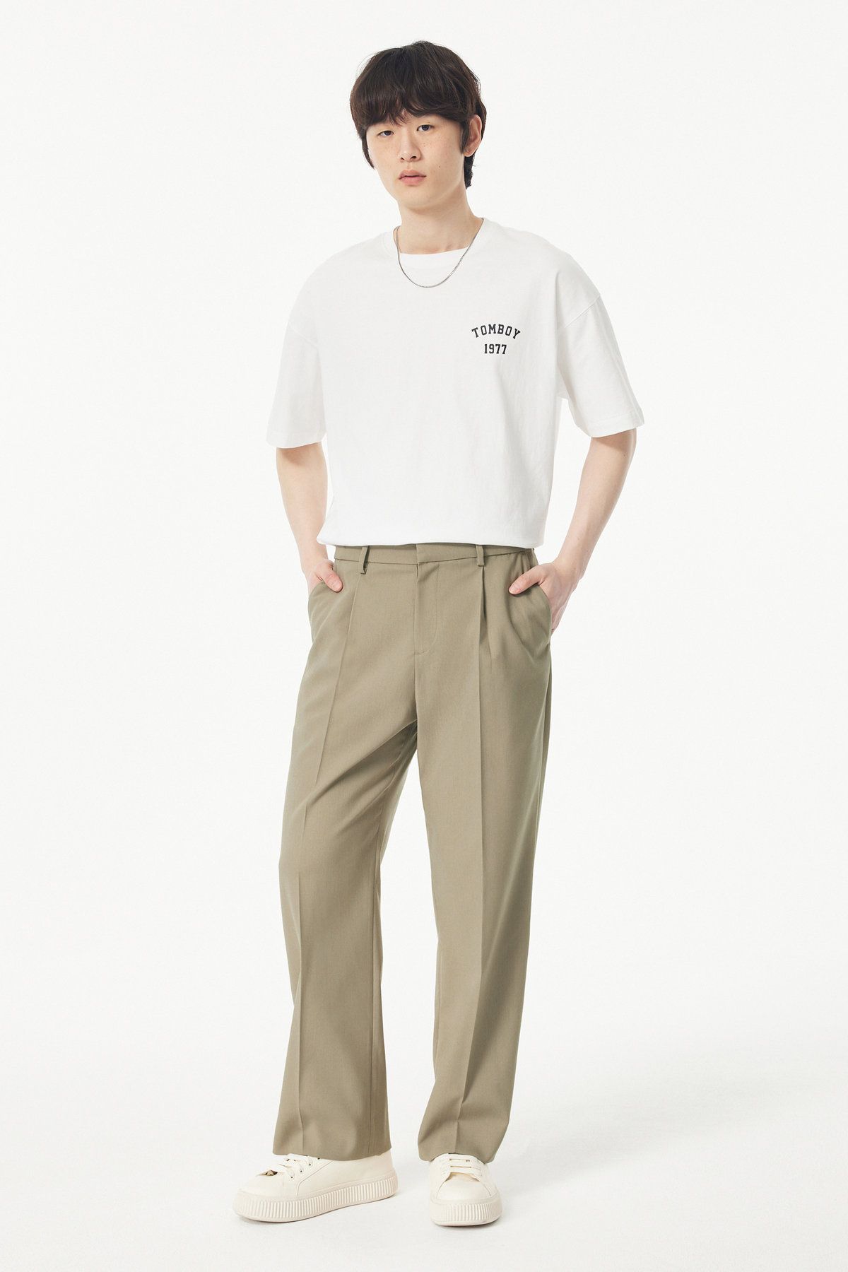 스튜디오 톰보이(STUDIO TOMBOY) [MEN] 웰로쉬 셋업팬츠 _베이지 9155131171