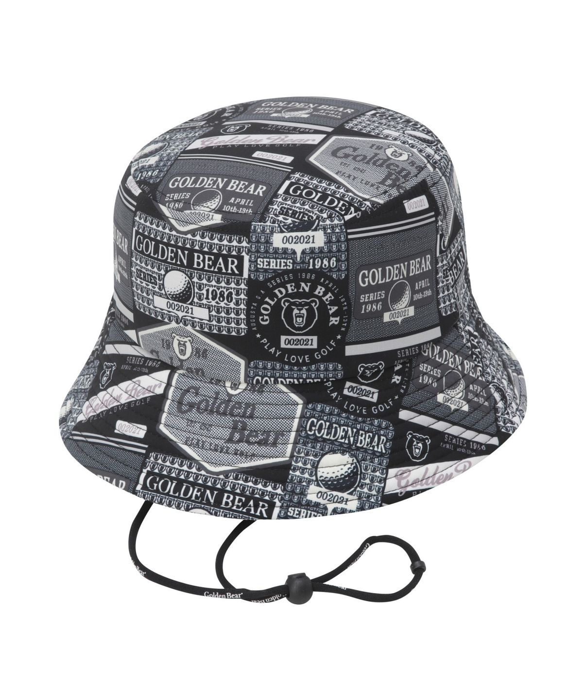 골든베어(GOLDEN BEAR) Essential Bucket Hat (Print ver.)_G6RAX25111BKX