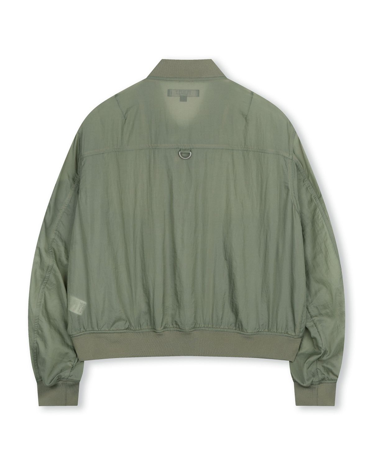 비슬로우(BESLOW) SHEER NYLON FLIGHT JACKET KHAKI GREY