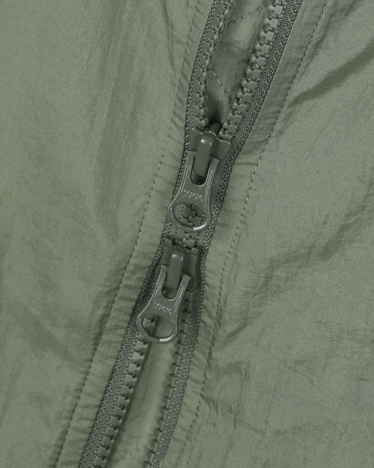비슬로우(BESLOW) SHEER NYLON FLIGHT JACKET KHAKI GREY