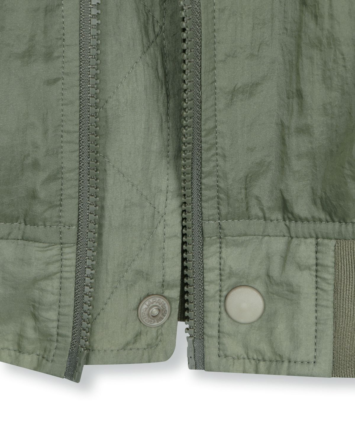 비슬로우(BESLOW) SHEER NYLON FLIGHT JACKET KHAKI GREY
