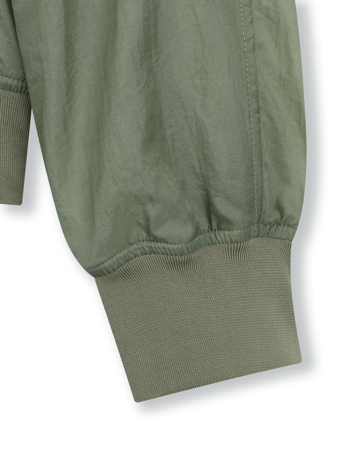 비슬로우(BESLOW) SHEER NYLON FLIGHT JACKET KHAKI GREY