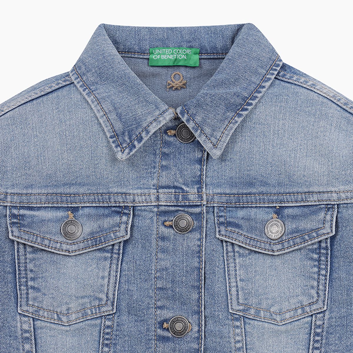 베네통키즈(BENETTONKIDS) 여아 데님 자켓_2PORCN061BL