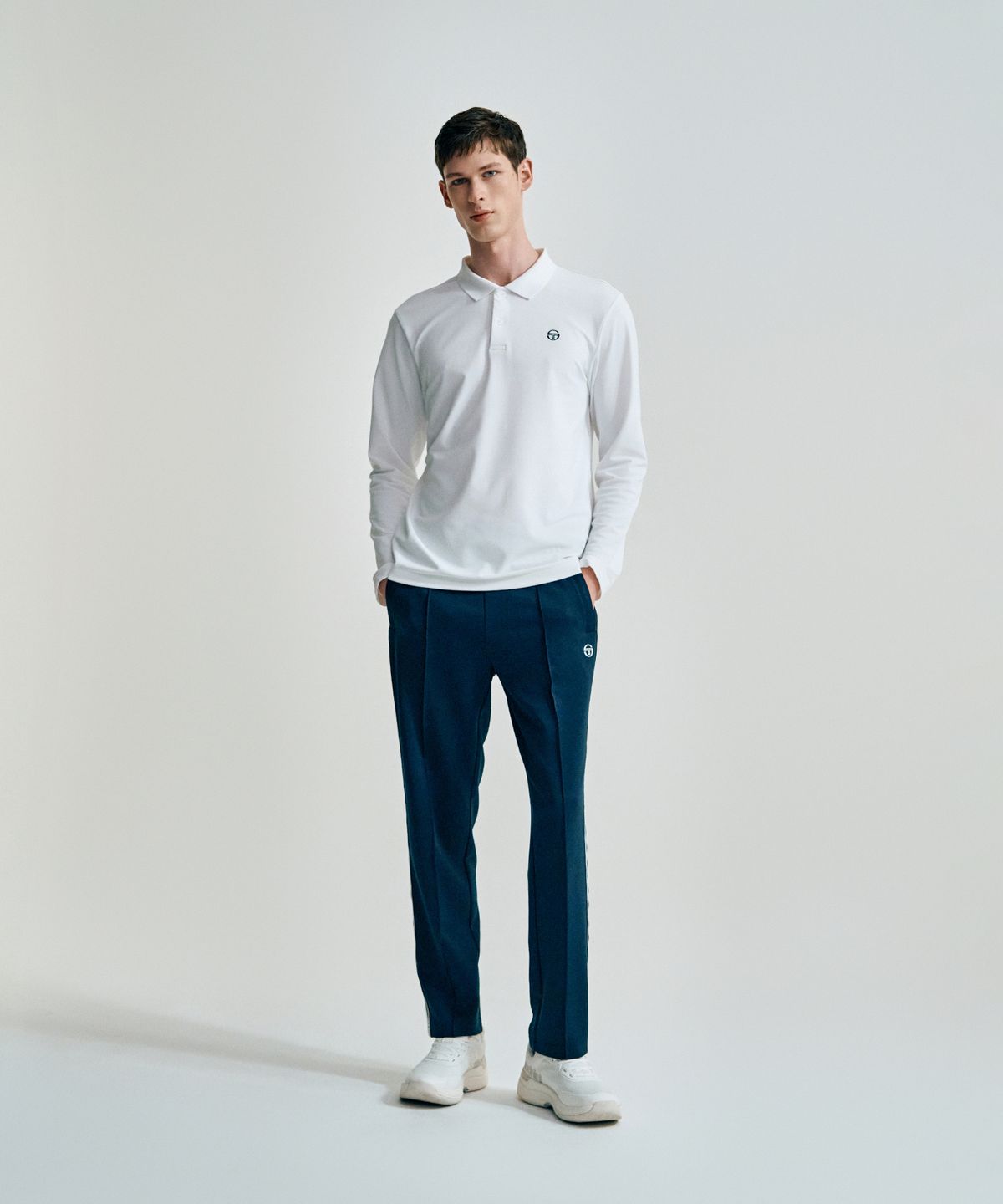 세르지오 타키니(SERGIO TACCHINI) M 타키니 플레잉 긴팔 폴로 (White)