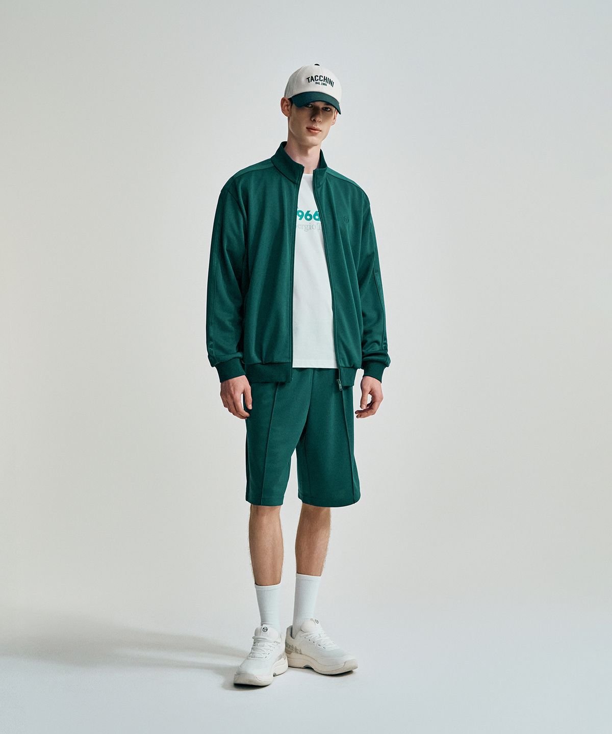 세르지오 타키니(SERGIO TACCHINI) M 타키니 모던 트랙 버뮤다 팬츠 (D.Green)