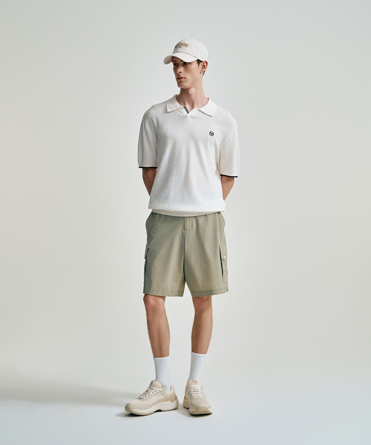 세르지오 타키니(SERGIO TACCHINI) M 컴포트쿨 경량 우븐 버뮤다 팬츠 (L.Khaki)
