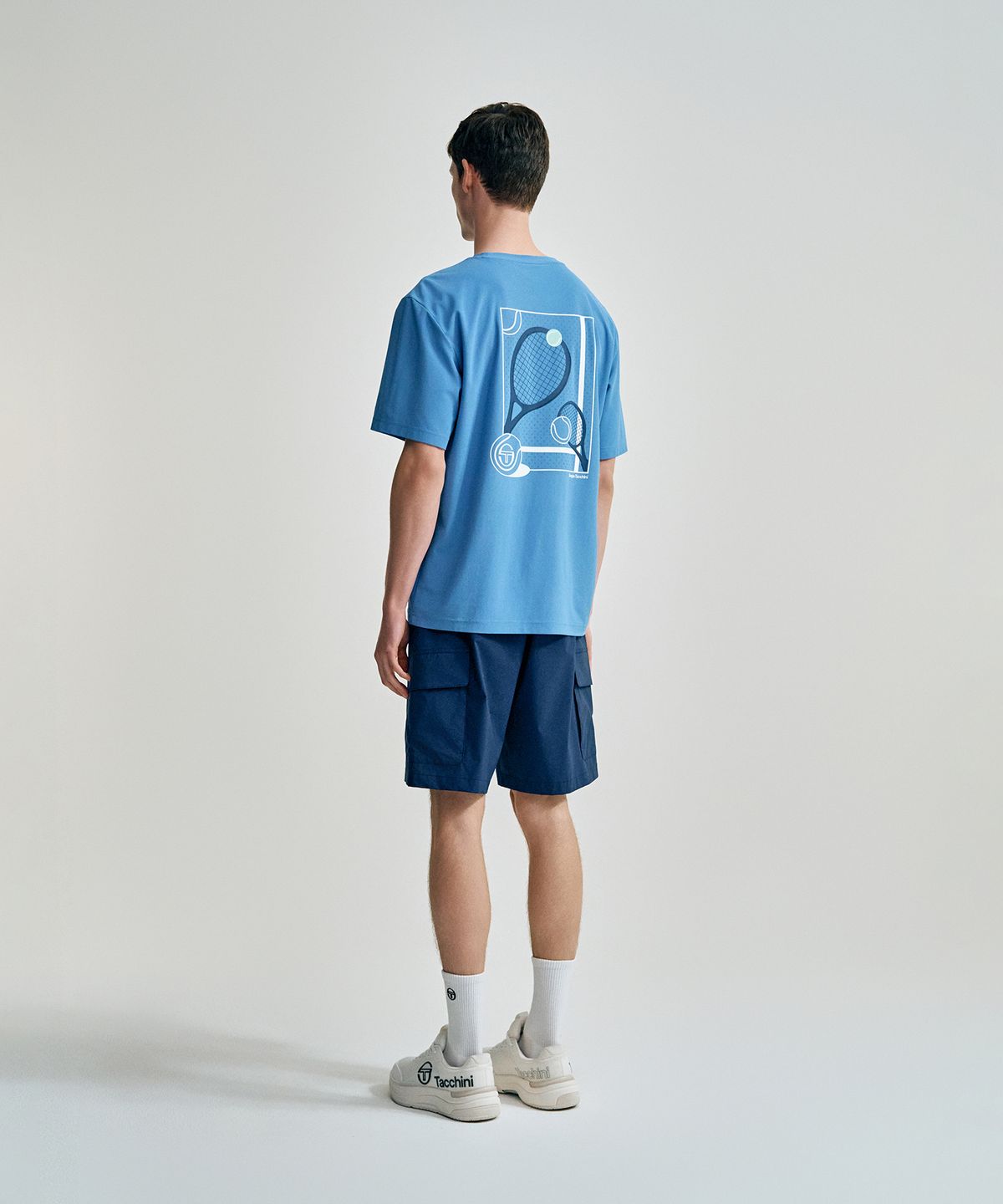 세르지오 타키니(SERGIO TACCHINI) M 컴포트쿨 경량 우븐 버뮤다 팬츠 (Navy)