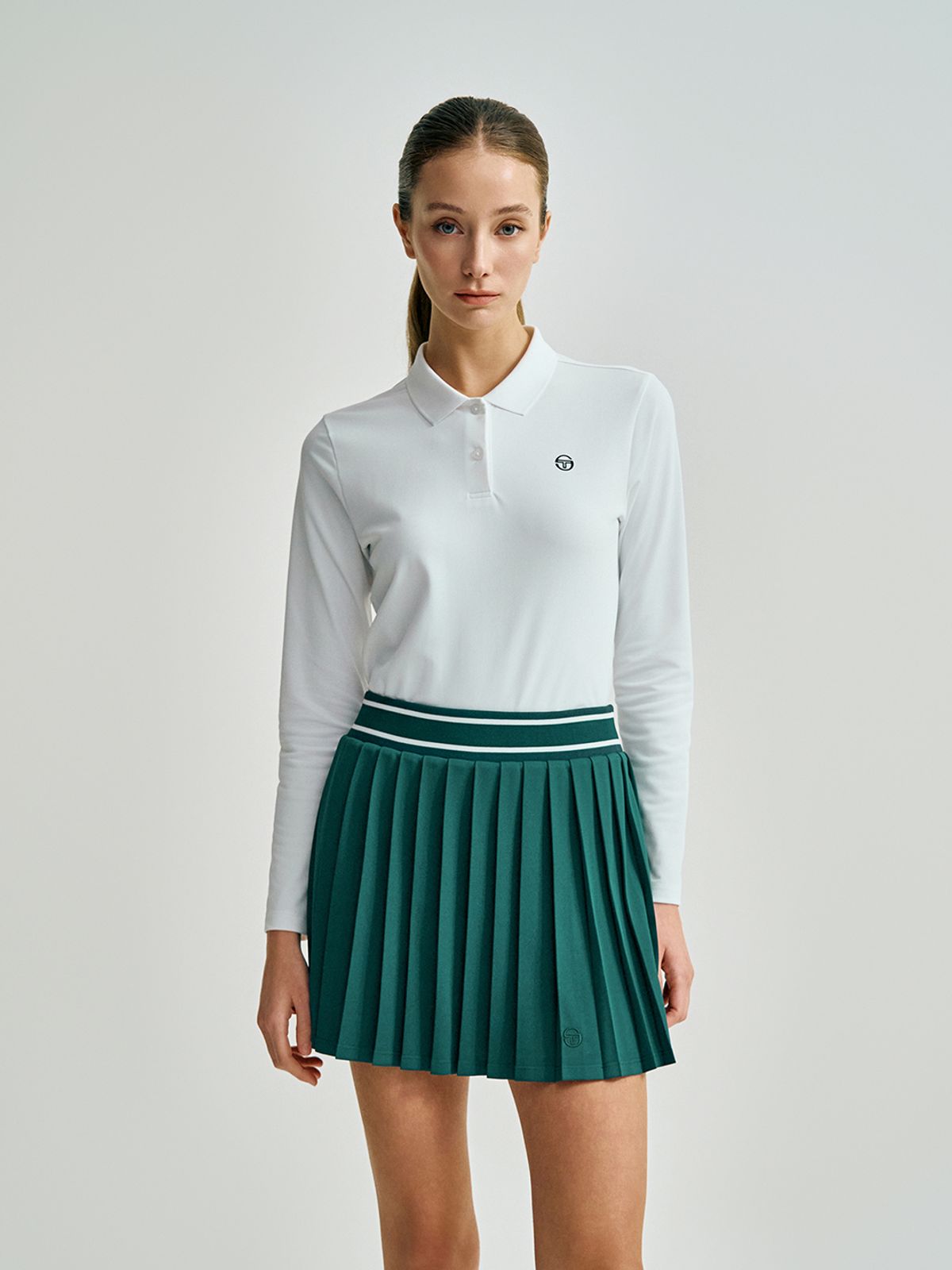 세르지오 타키니(SERGIO TACCHINI) W 타키니 플레잉 긴팔 폴로 (White)
