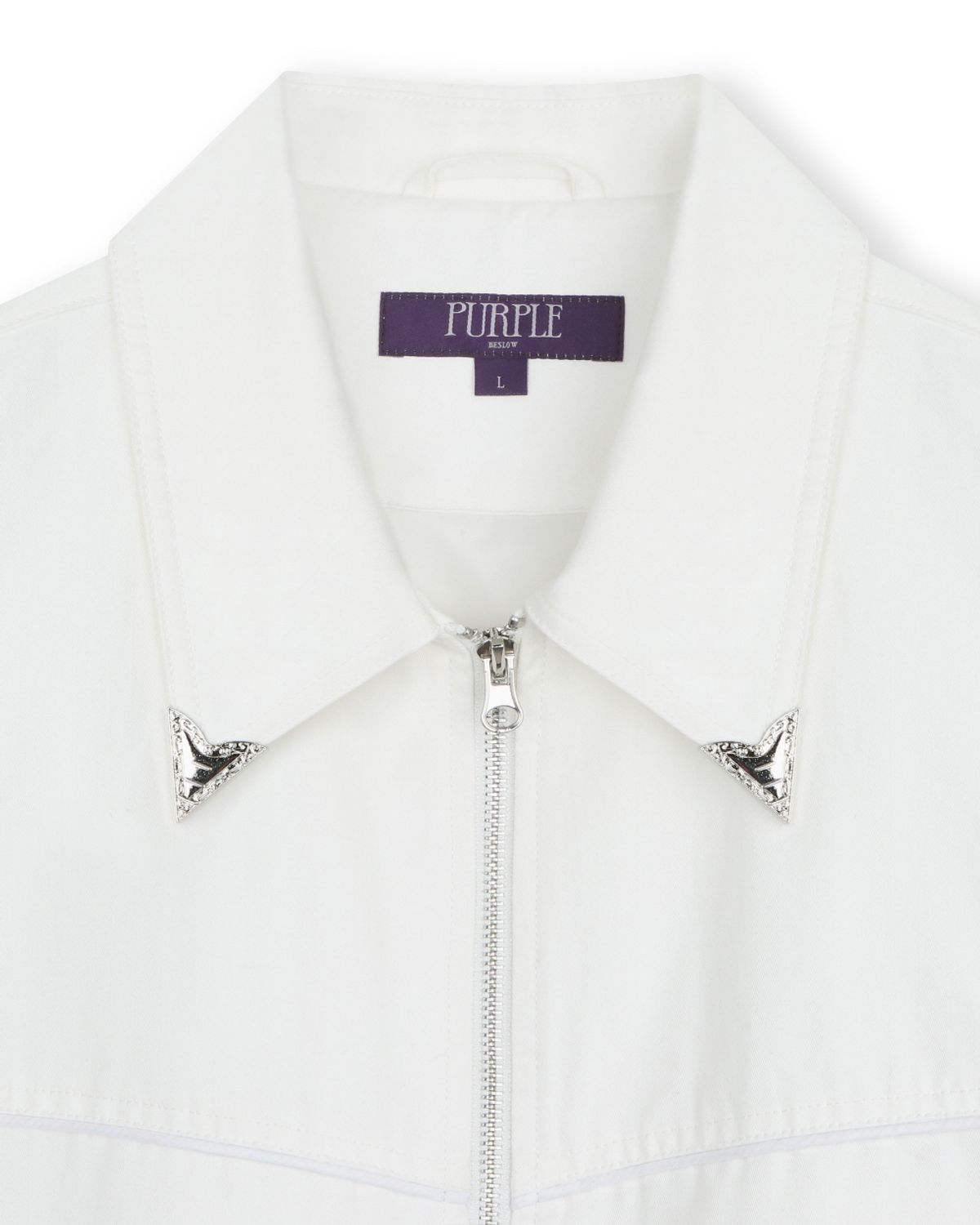 비슬로우(BESLOW) WESTERN BLOUSON JACKET WHITE