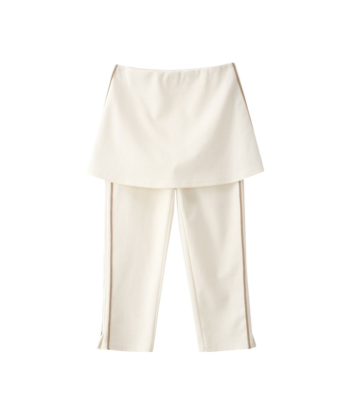 살롱 드 욘(SALON DE YOHN) Line Point Skirt Pants_ Ivory