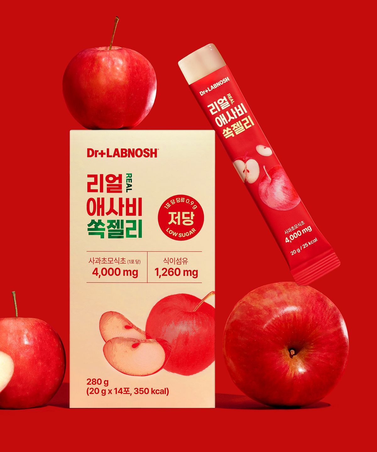랩노쉬(LABNOSH) 리얼 애사비 쏙 젤리 (1박스/14개입)