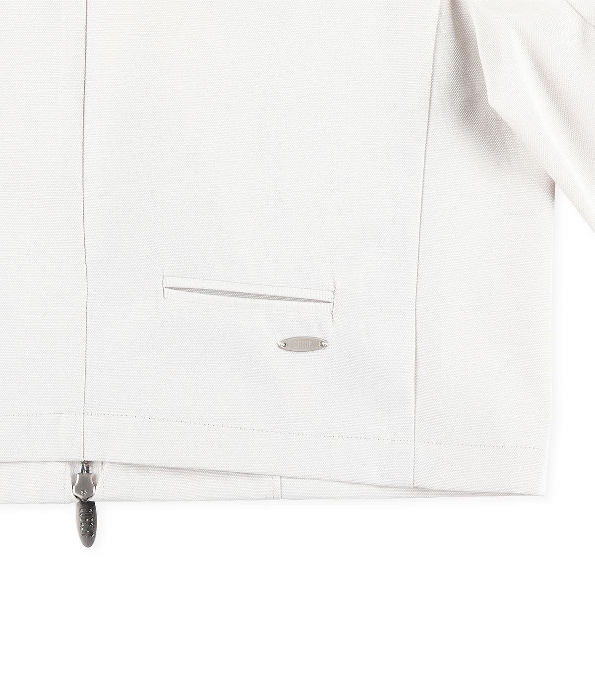 큐클리프(CUECLYP) [BB] Minimal Line Zip-up Jacket (Ivory)