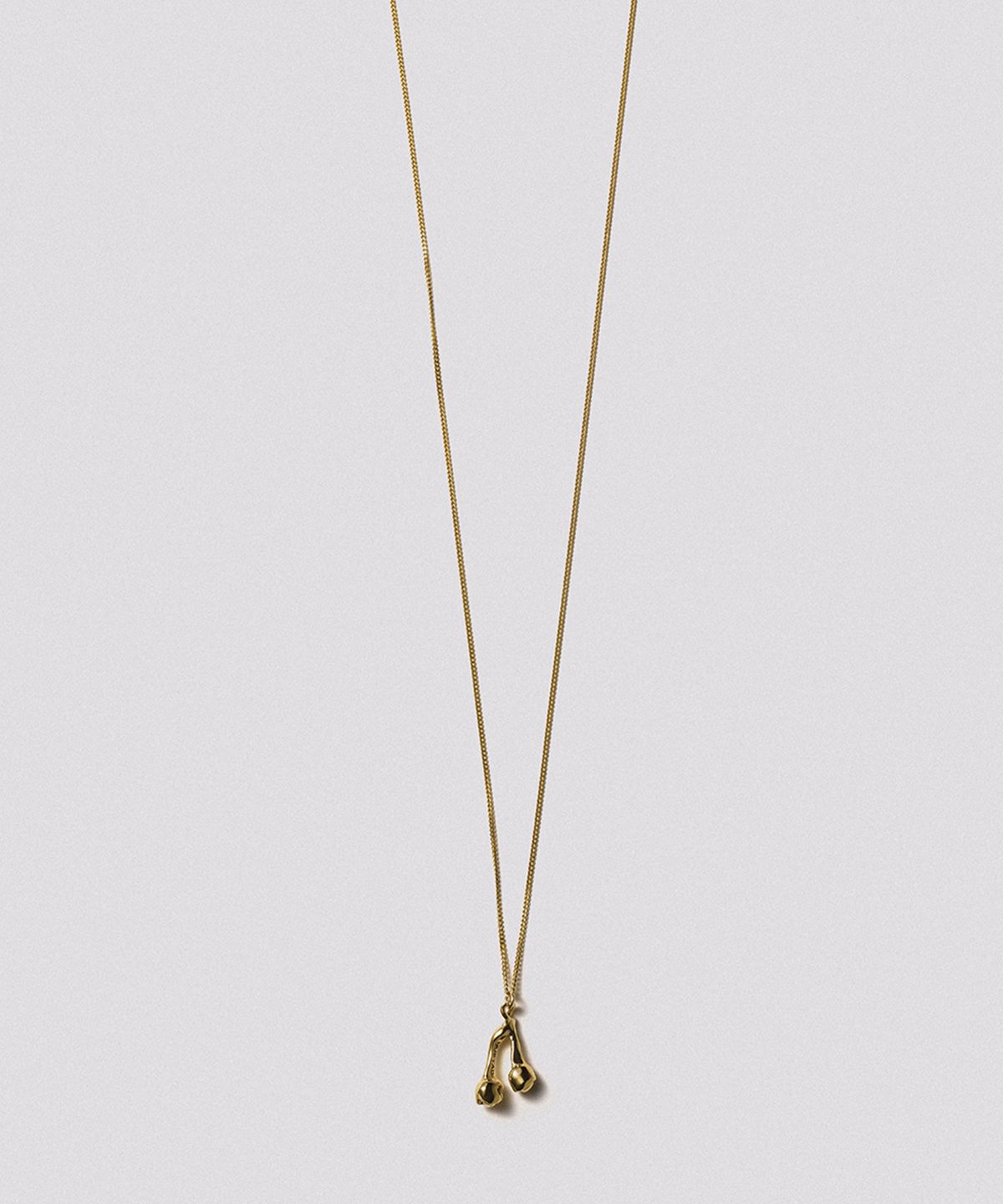 휴스타드(HUSTAD) 237 Gold Flower ball Necklace _ 925 실버 / 14k 골드 플라워 볼 네크리스