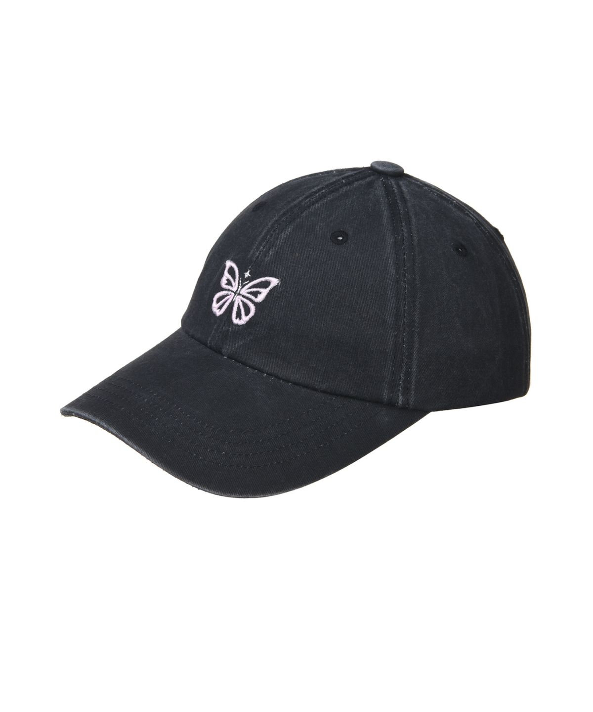 닉앤니콜(NICK&NICOLE) VINTAGE MINI BUTTERFLY BALL CAP_BLACK PINK