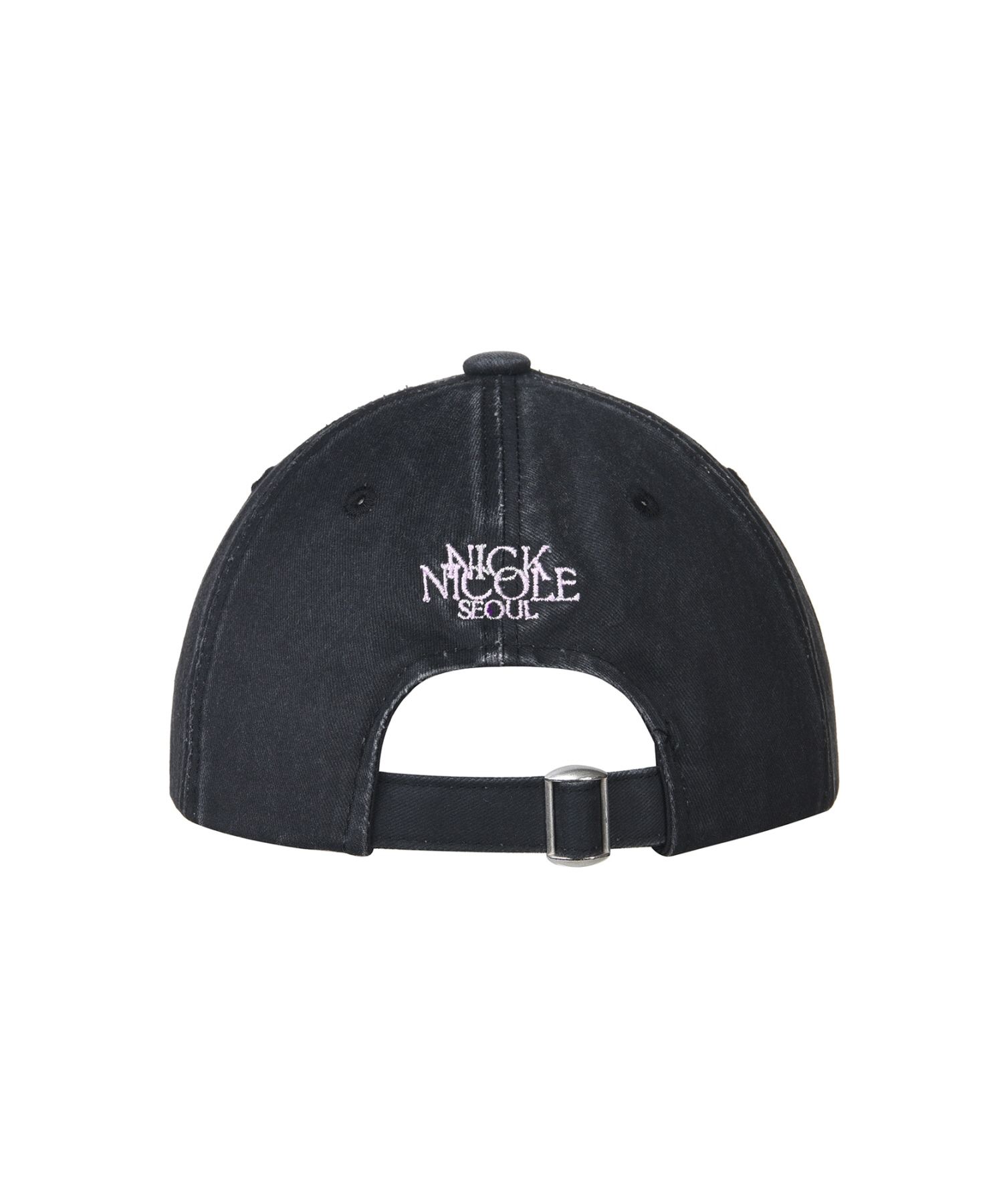 MUSINSA | NICK&NICOLE VINTAGE MINI BUTTERFLY BALL CAP_BLACK PINK