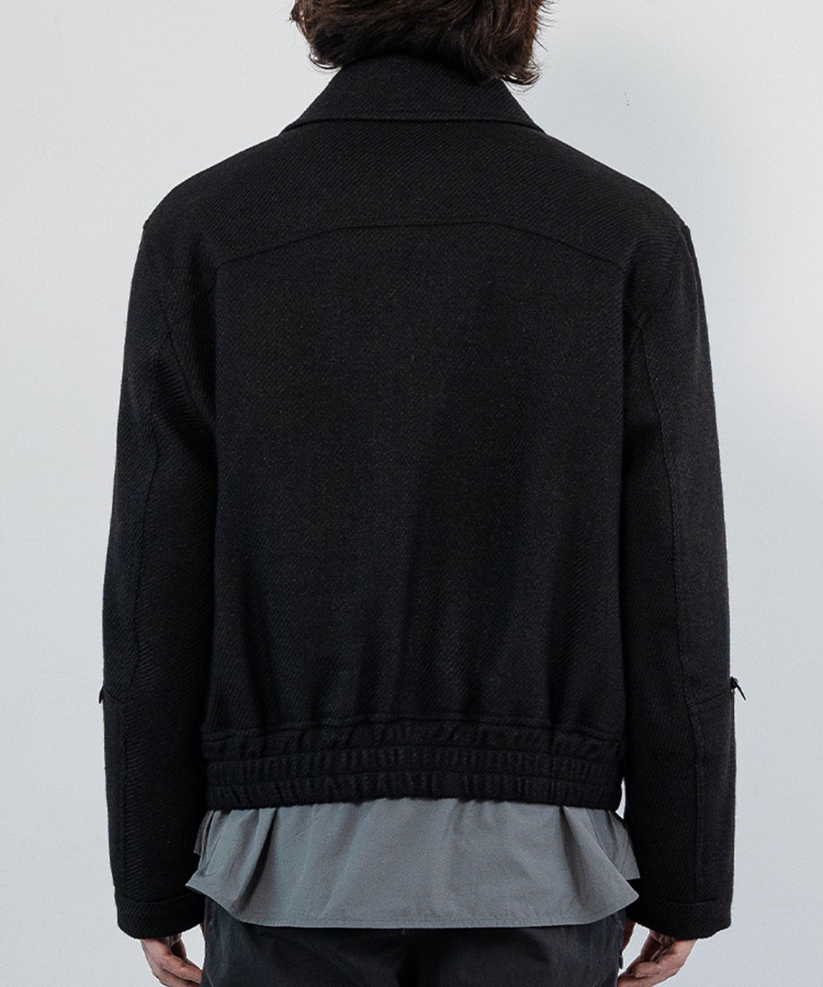 우석(WOOSUK) Wool Twill Flight Bomber