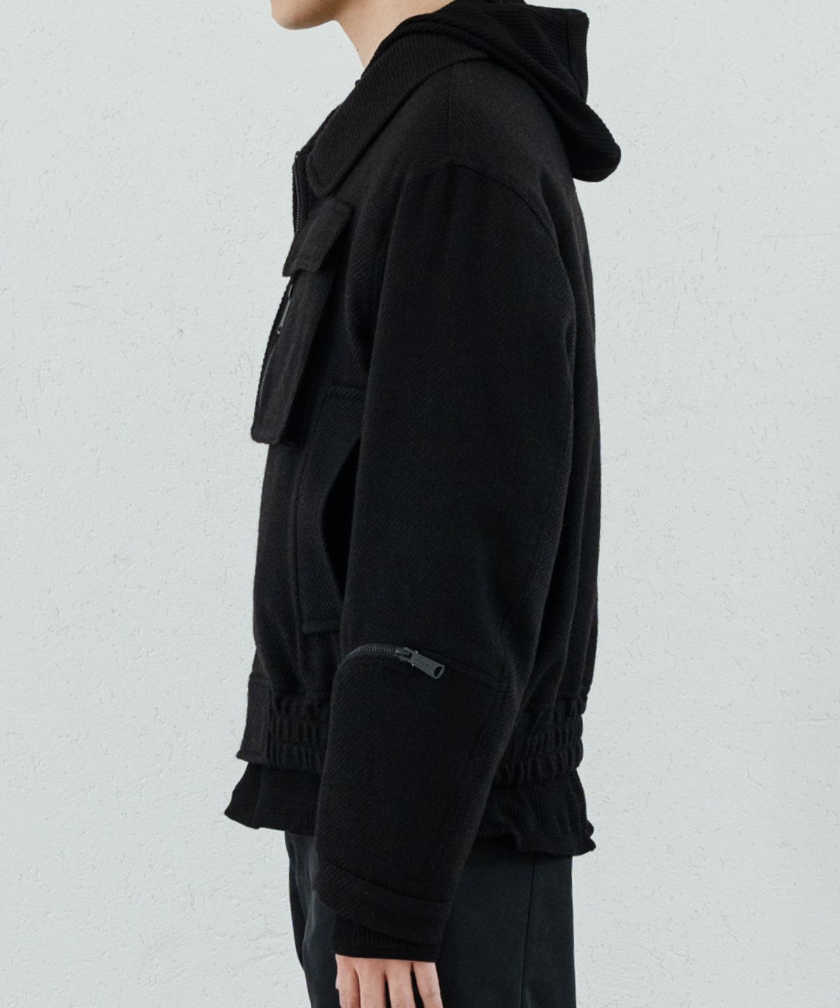 우석(WOOSUK) Wool Twill Flight Bomber