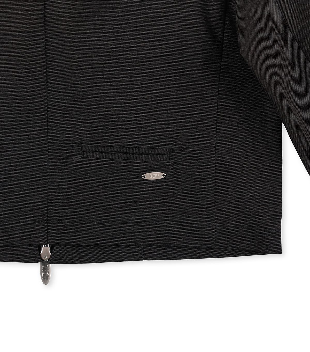 큐클리프(CUECLYP) [BB] Minimal Line Zip-up Jacket (Black)