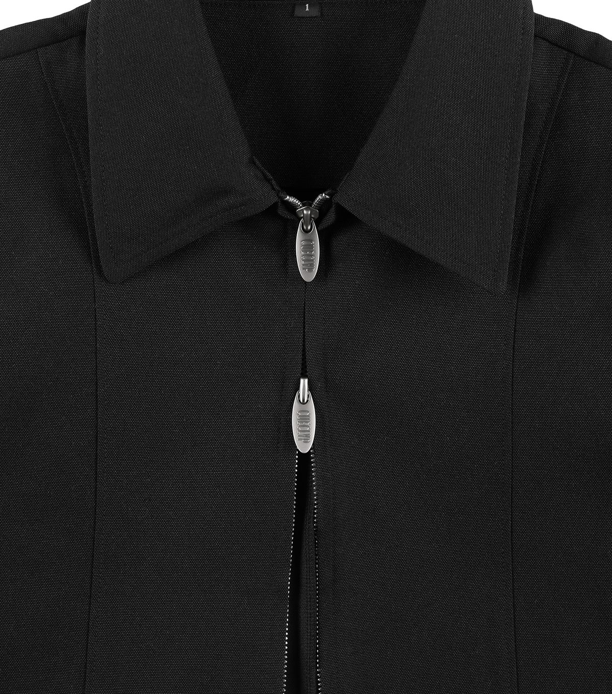 큐클리프(CUECLYP) [BB] Minimal Line Zip-up Jacket (Black)