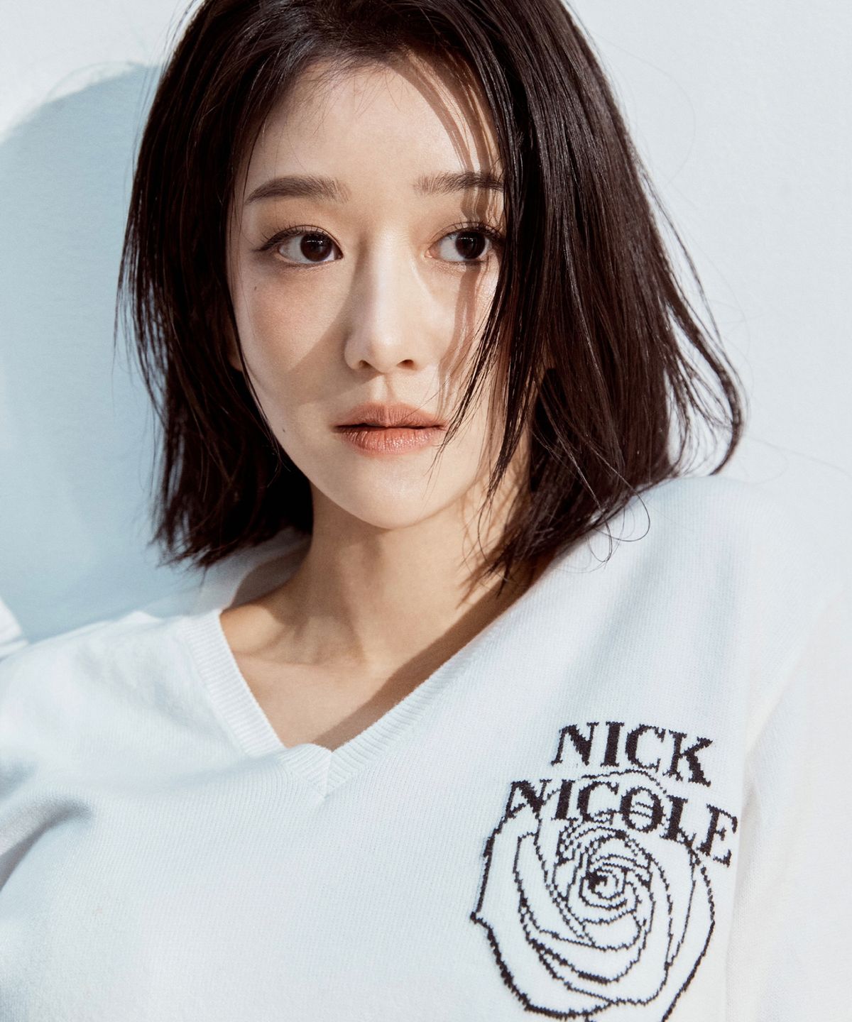 닉앤니콜(NICK&NICOLE) NICOLE MINI ROSE JAQUARD KNIT_IVORY