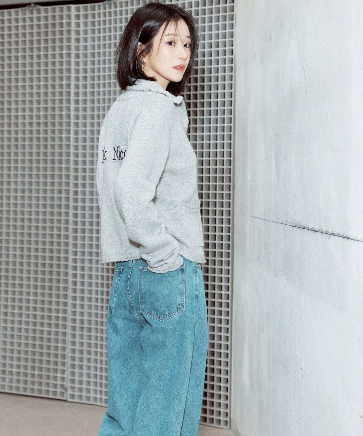 닉앤니콜(NICK&NICOLE) VINTAGE WASHED STRAIGHT DENIM PANTS_VINTAGE BLUE