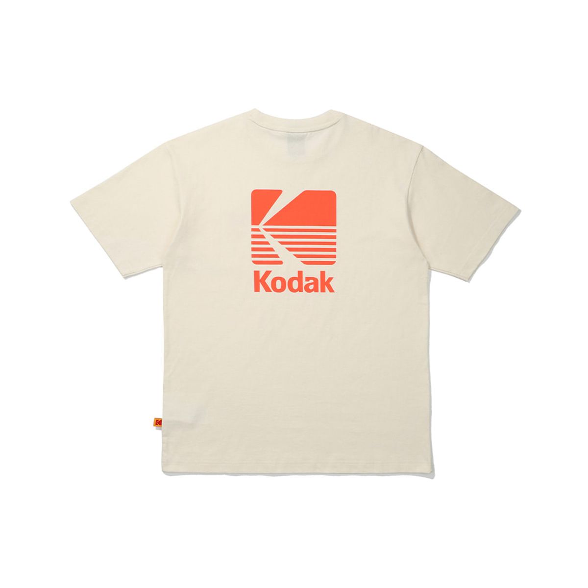 코닥(KODAK) 빅로고 코튼 반팔 티셔츠 IVORY