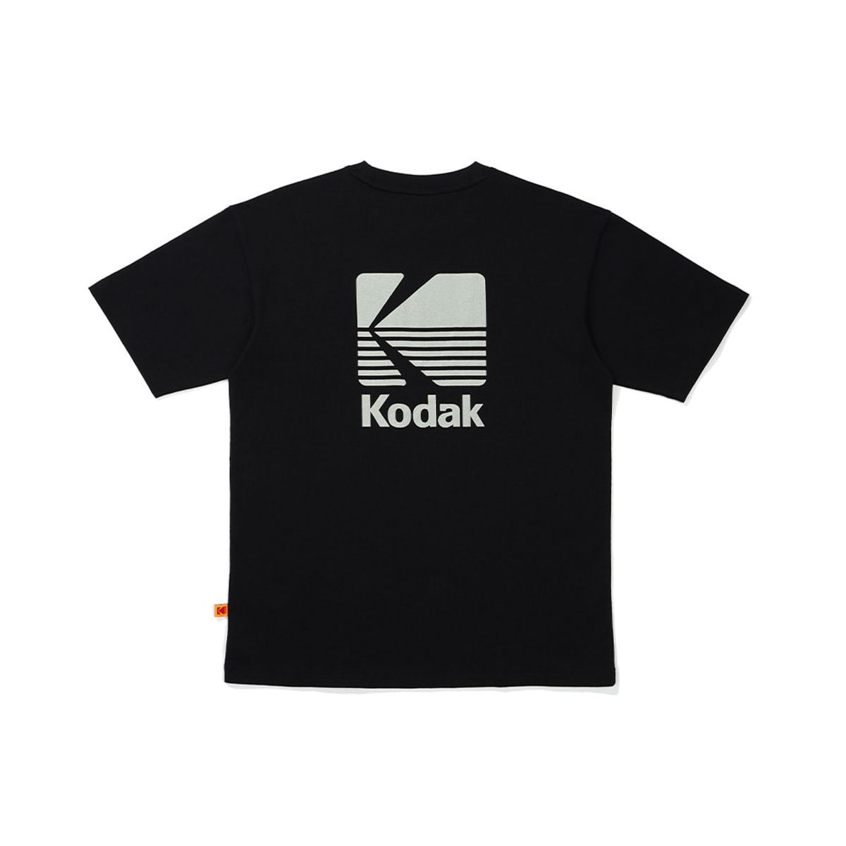 코닥(KODAK) 빅로고 코튼 반팔 티셔츠 BLACK